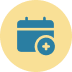 Add new calendar event button