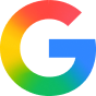 Google logo: a multicolor G icon (red, yellow, green, blue)